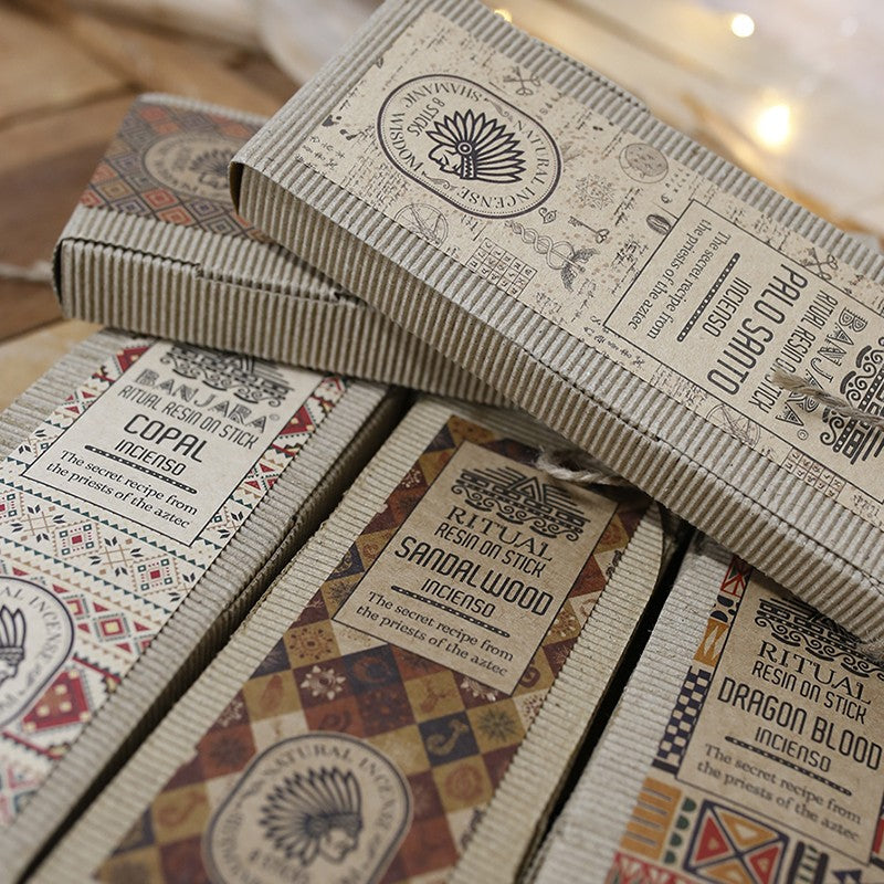 Incenso Rituale in Resina su Bastoncino Banjara – Sandalwood (Legno di Sandalo)