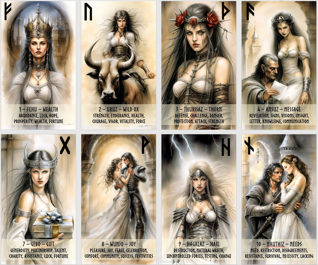 Oracolo delle rune nordiche. Futhark antico e Rune Legate