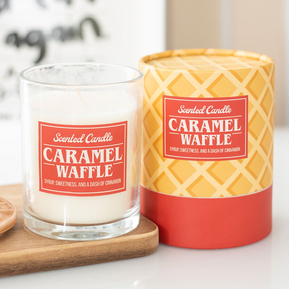 Candela Profumata al Caramello e Waffle