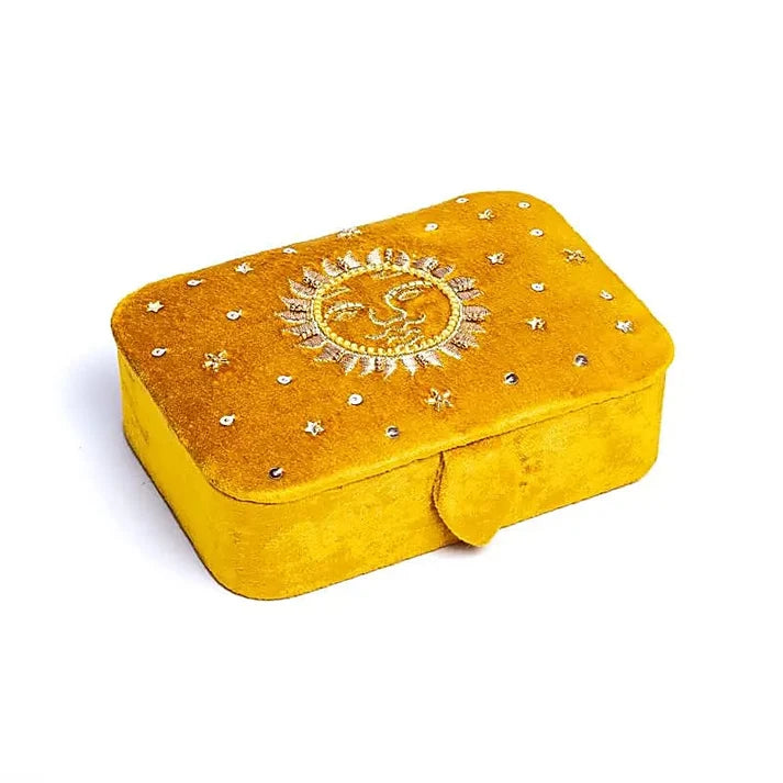 Scrigno in Velluto "Splendore Solare" – Custode dei tuoi Strumenti Sacri