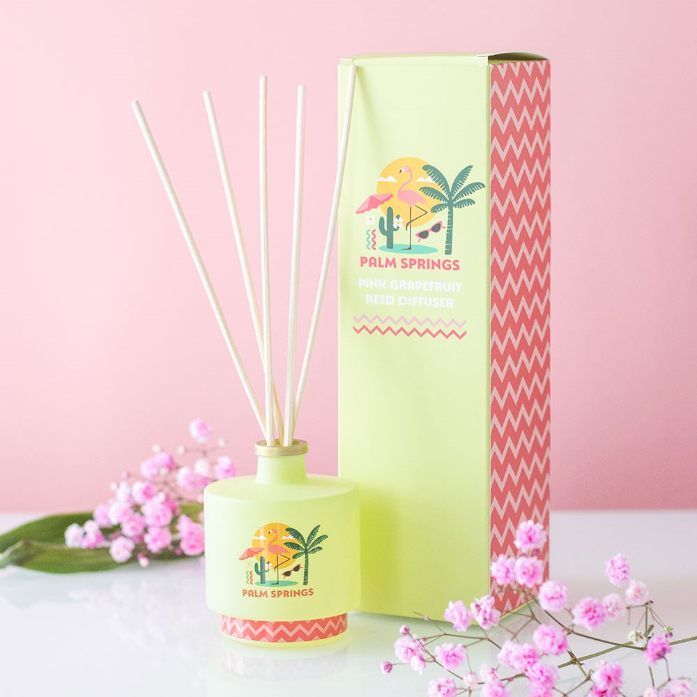 Diffusore a bastoncini Pompelmo Rosa Palm Springs
