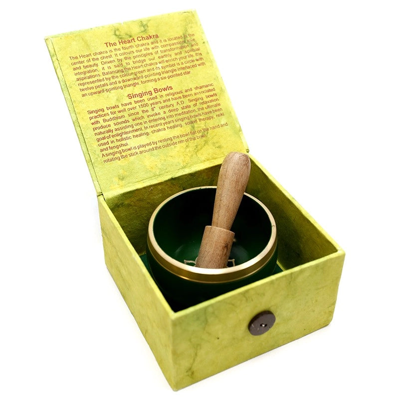 Ciotola tibetana per chakra del cuore- Anahata - formato palmare