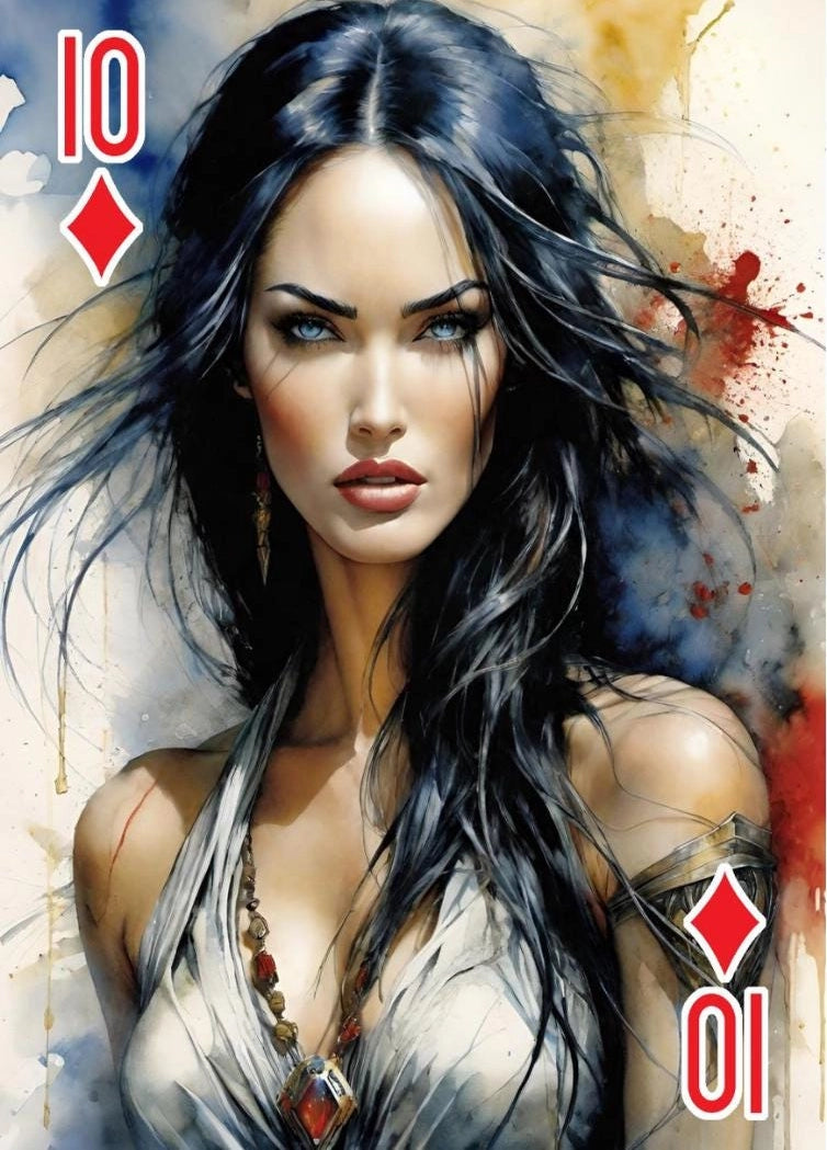 Set da collezione di 54 carte con Celebrità Leggendarie