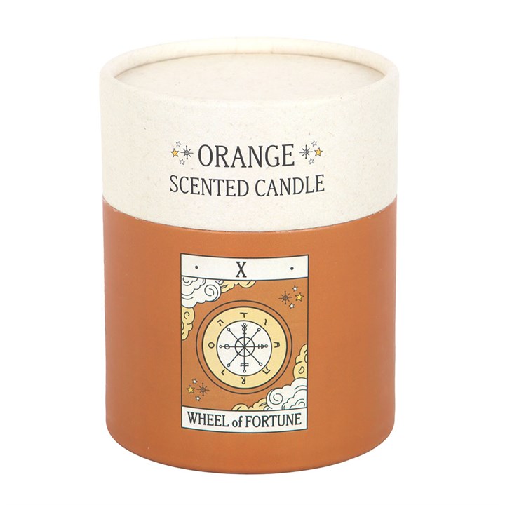 Candela profumata all'Arancia - Tarocchi La Ruota della Fortuna<<<<<<<<<<