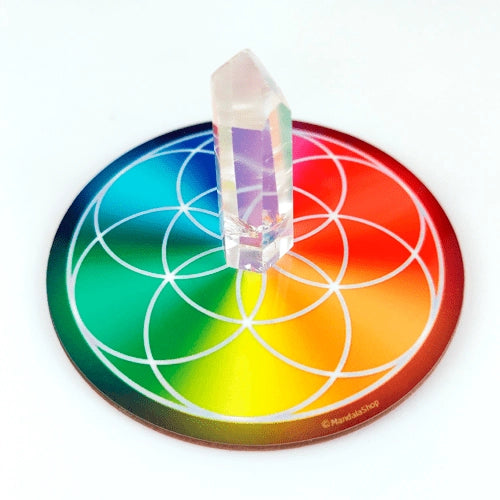 Disco Armonizzante Seme della Vita Multicolore