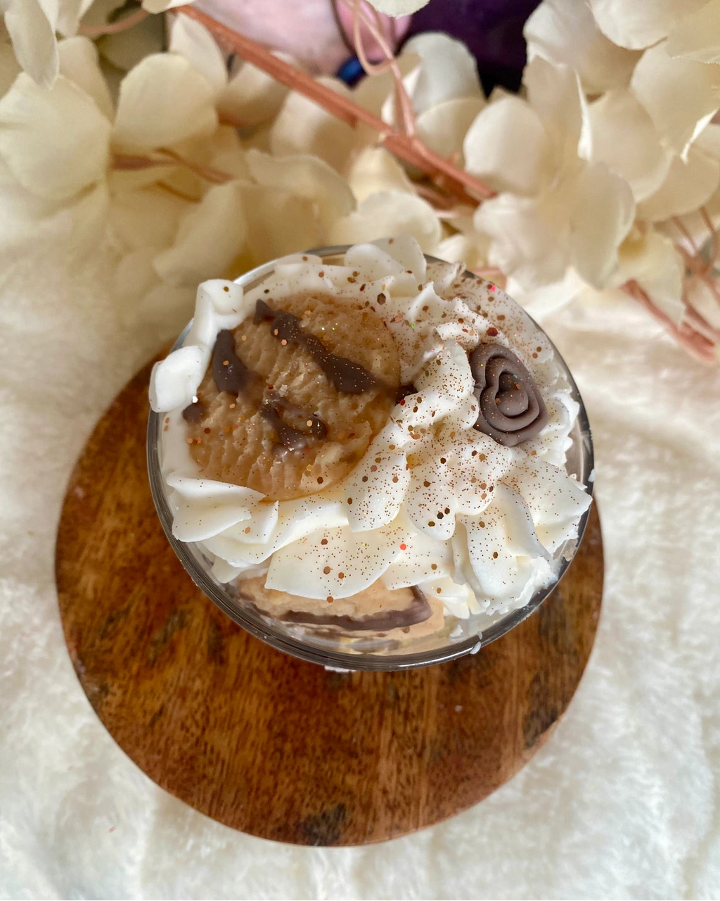 Candela gourmet con Biscotti al Cioccolato