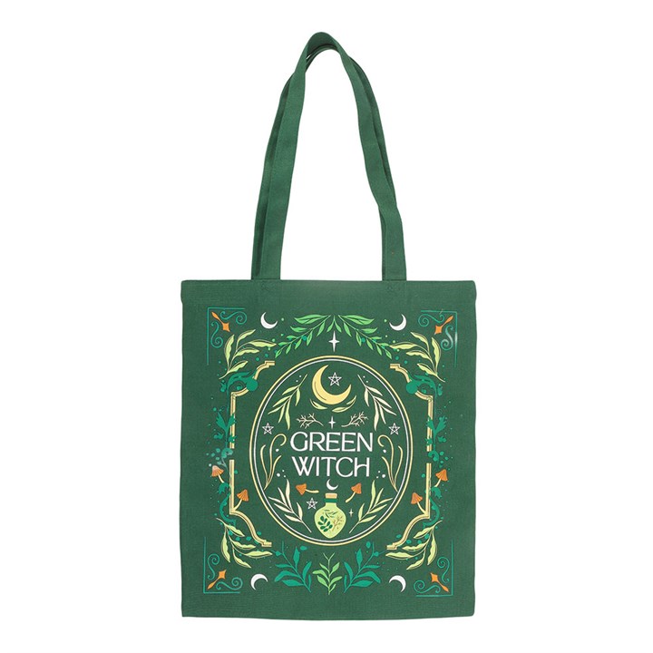 Borsa in tessuto "Green Witch"