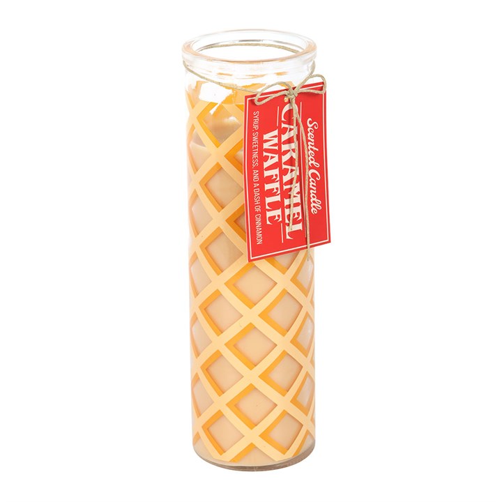 Candela profumata al profumo di Caramello e Waffle