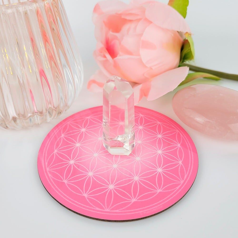 Disco Armonizzante Fiore della Vita Rosa