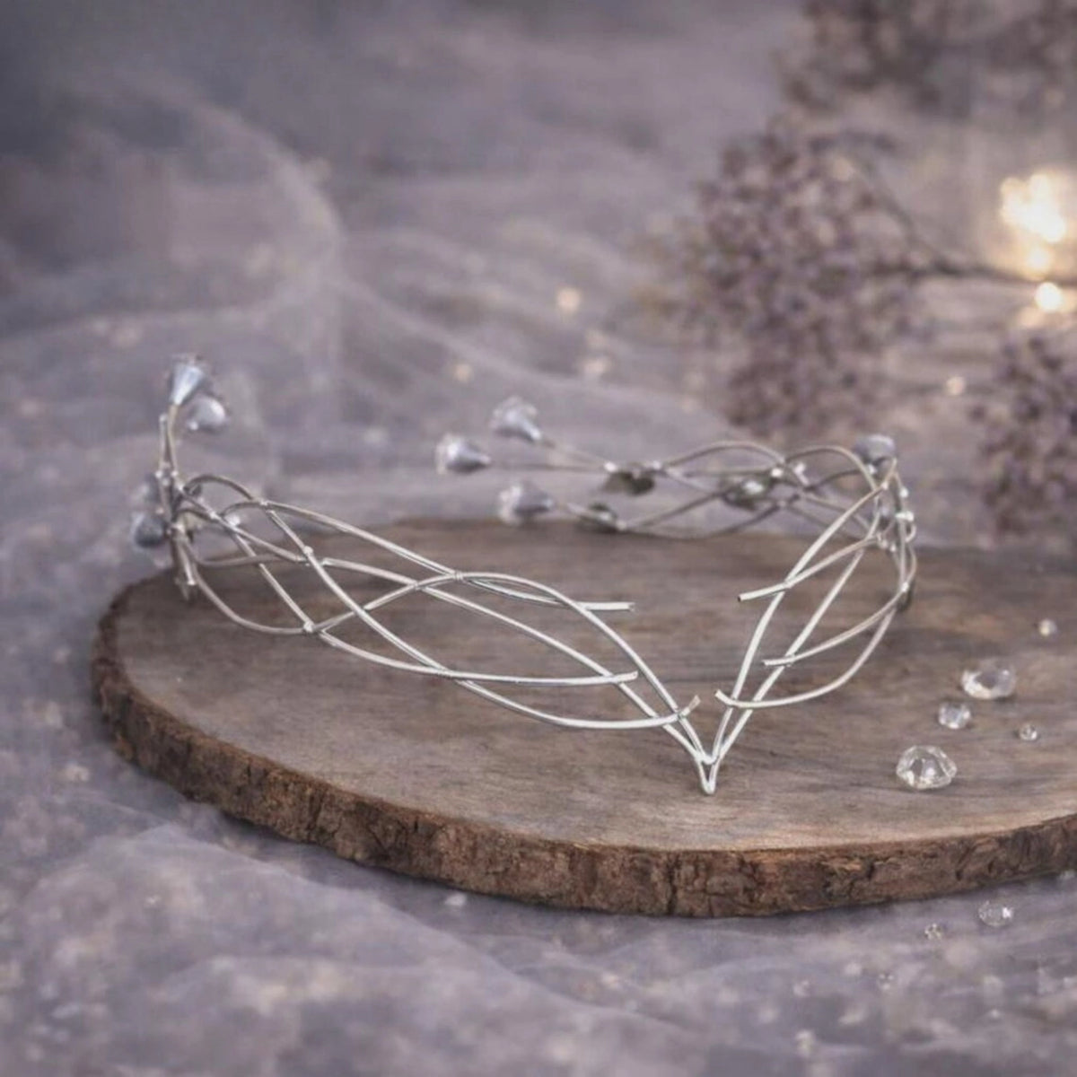 Delicata Tiara in stile Elfico "Lady of Light"