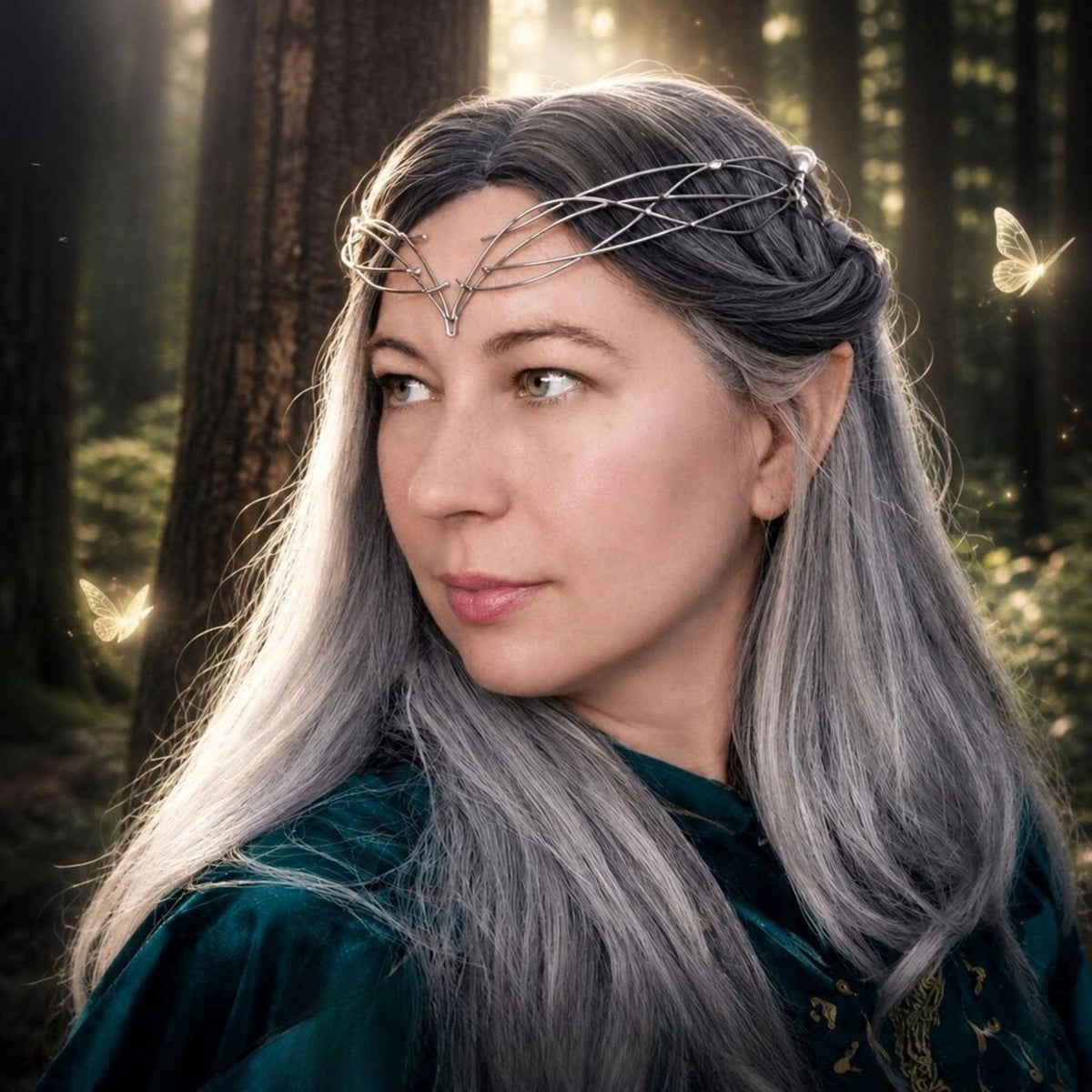 Delicata Tiara in stile Elfico "Lady of Light"