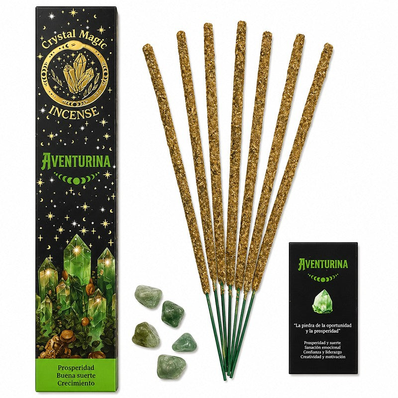 Incenso Crystal Magic Aventurina Verde