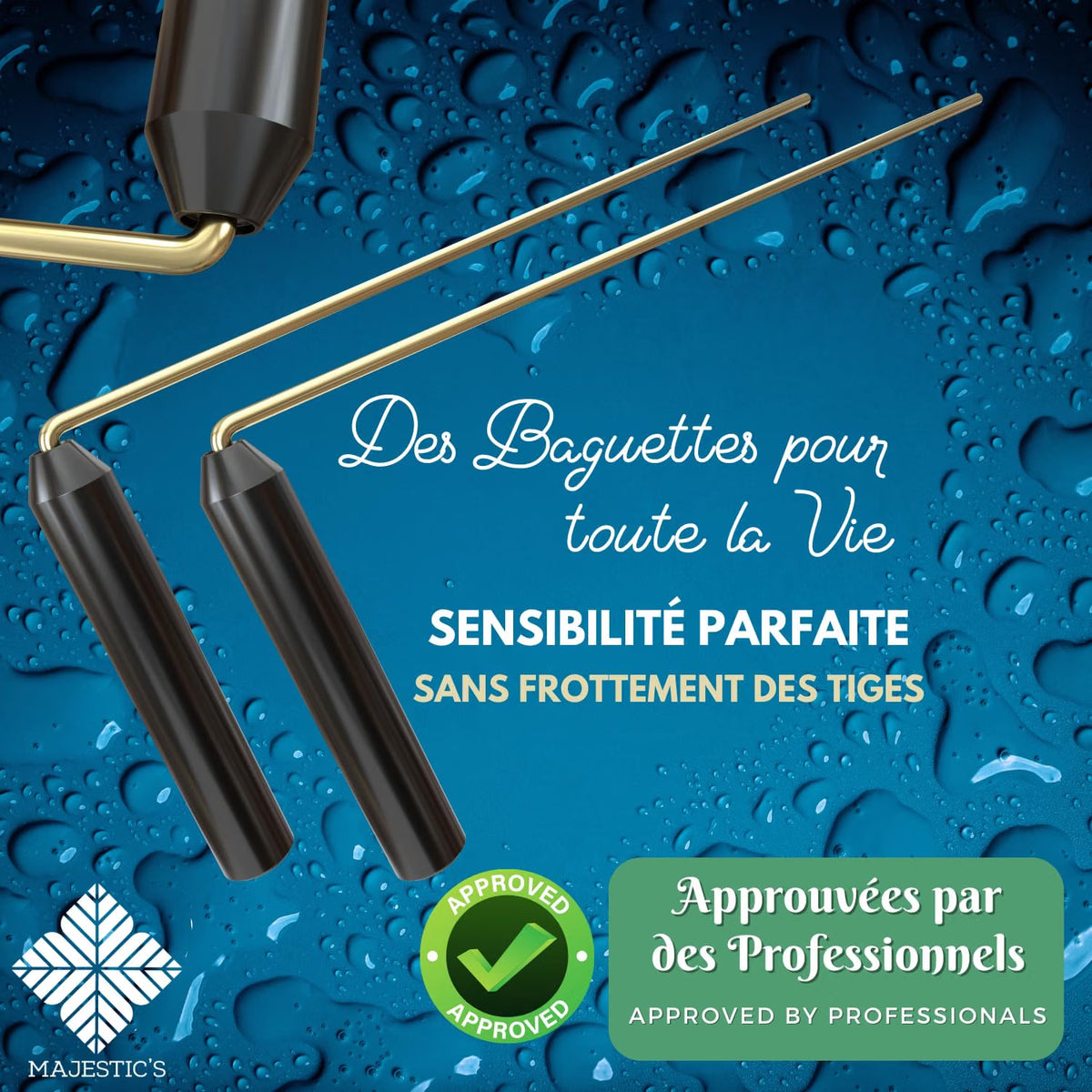 Bacchette da Rabdomante Professionali in Ottone - Modello PRESTIGE