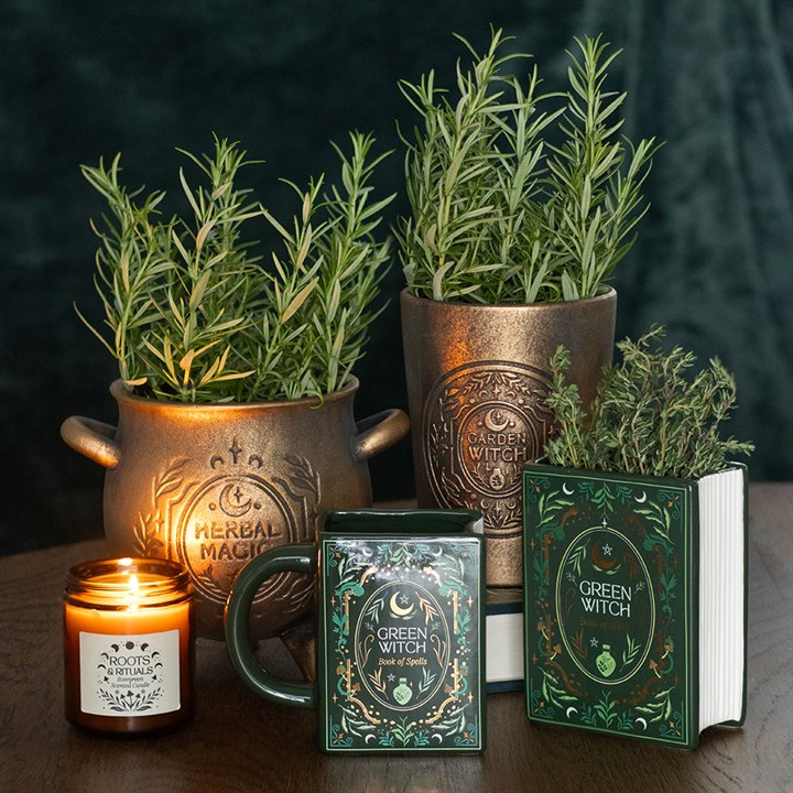 Tazza in ceramica "Green Witch"
