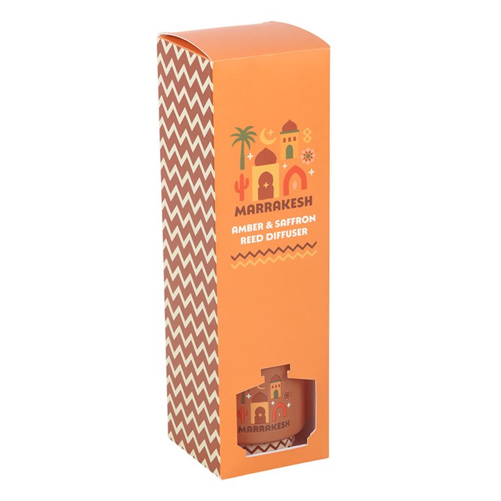 Diffusore a bastoncini Ambra e Zafferano di Marrakesh