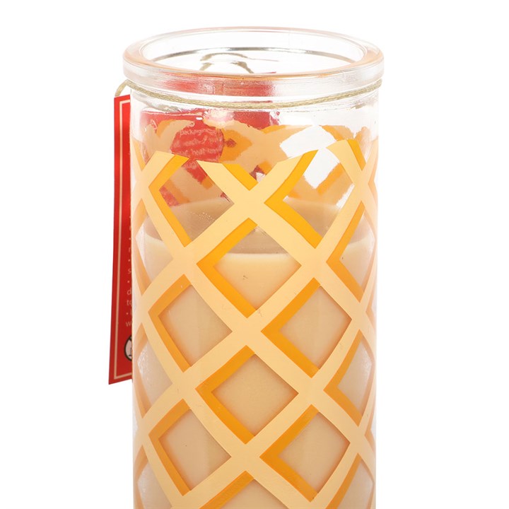 Candela profumata al profumo di Caramello e Waffle