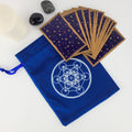 Pochette per Tarocchi e Oracoli Cubo di Metatron