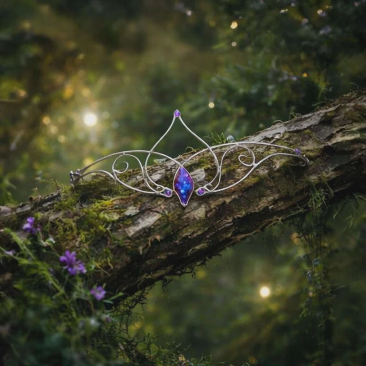Delicata Tiara in stile Elfico "Anima Magica"