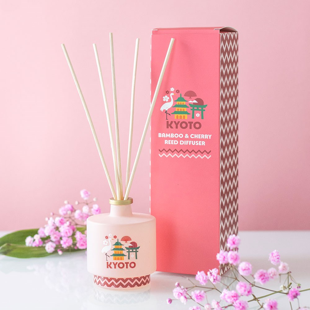 Diffusore a bastoncini Bambù DI Kyoto e Fiori di Ciliegio