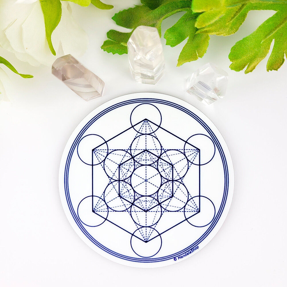 Disco Armonizzante Cubo di Metatron Bianco