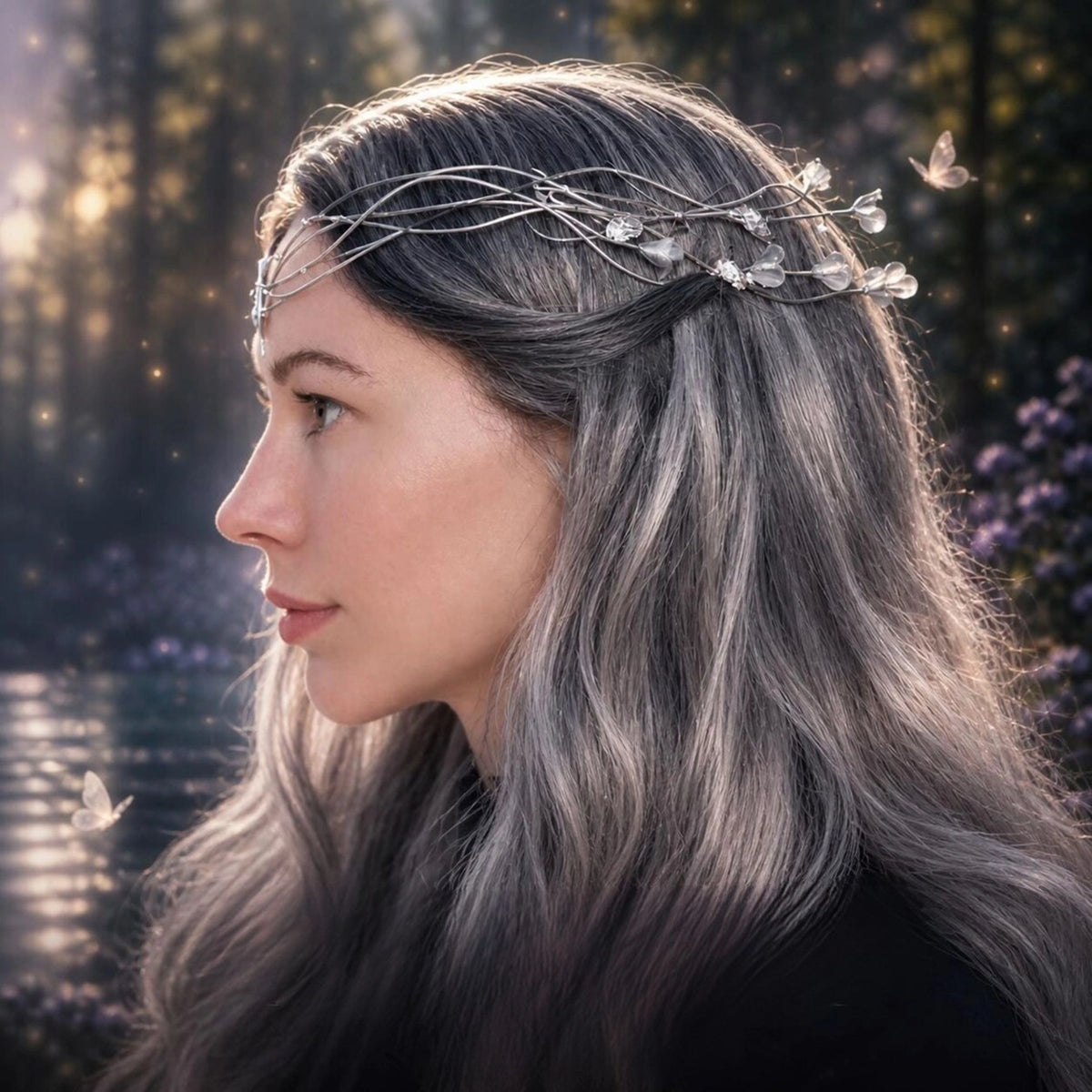 Delicata Tiara in stile Elfico "Lady of Light"