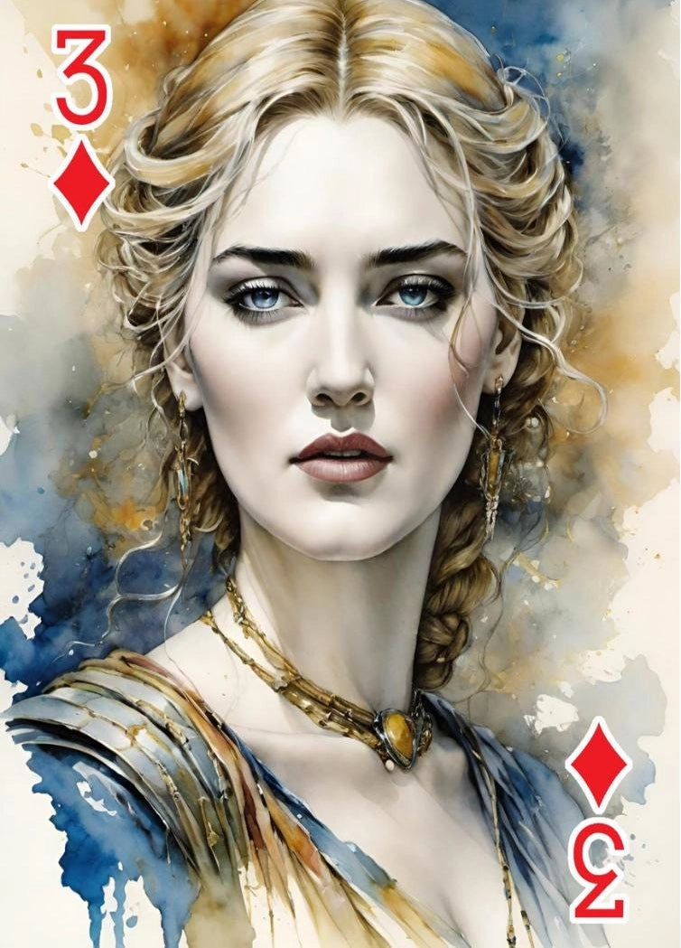 Set da collezione di 54 carte con Celebrità Leggendarie