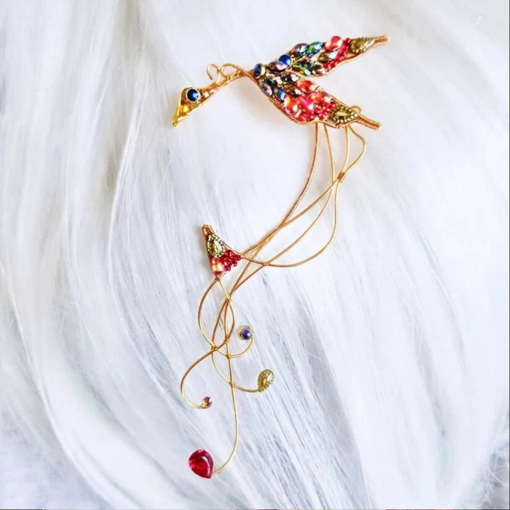 Elegante Ear Cuff a forma di Fenice