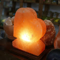 Lampada di sale dell'Himalaya a forma di Cuore