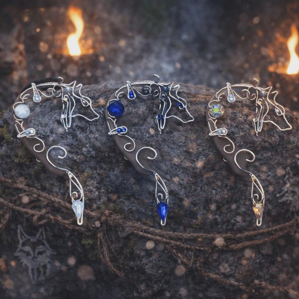 Eleganti Ear Cuff Lupo Celestiale