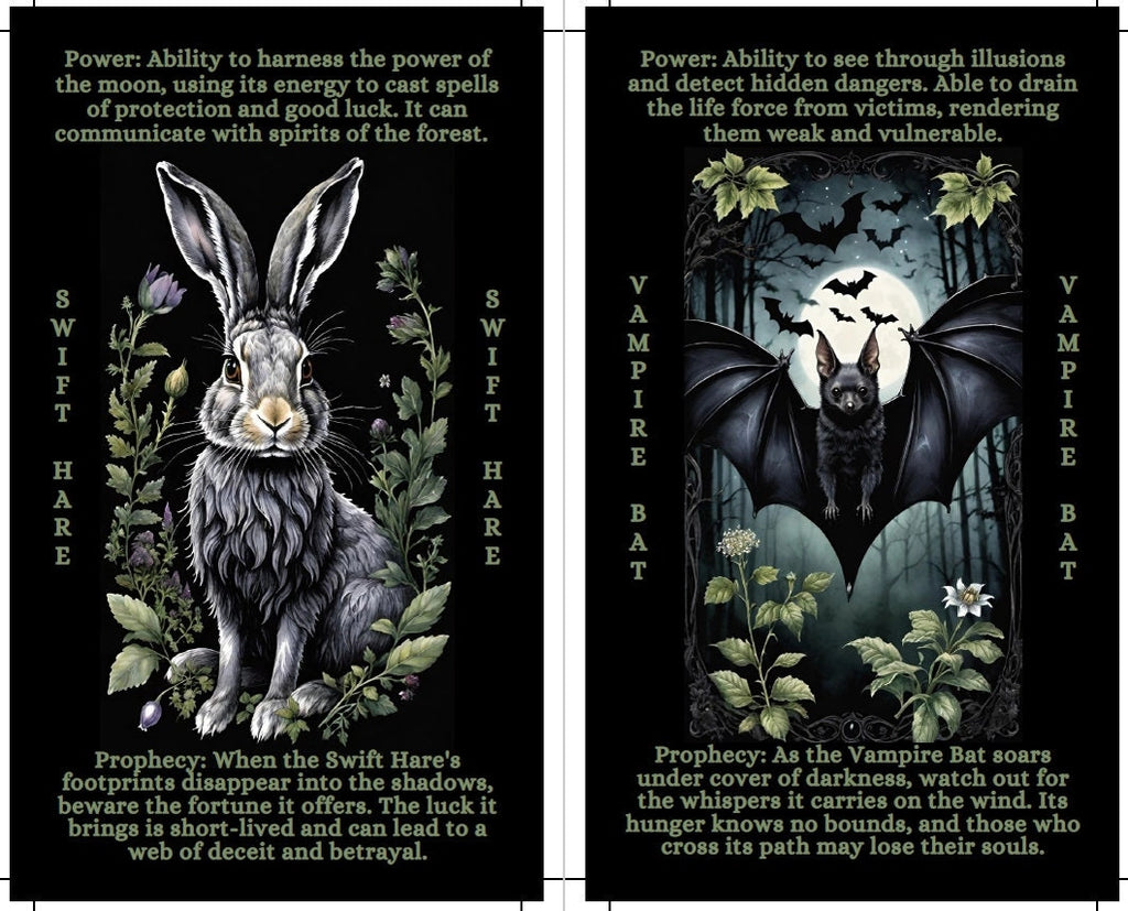 Oracolo della Strega della Magia Oscura. Carte oracolo della Stregoneria