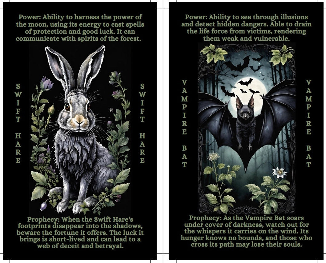 Oracolo della Strega della Magia Oscura. Carte oracolo della Stregoneria