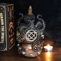 Bruciatore di incenso "Kraken on subacque's Helmet Backflow"