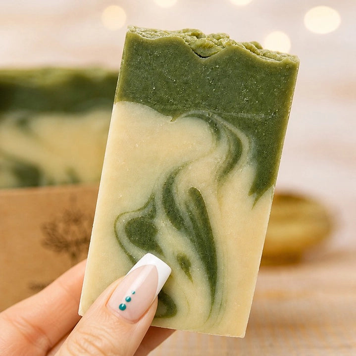 Saponetta artigianale al tè matcha