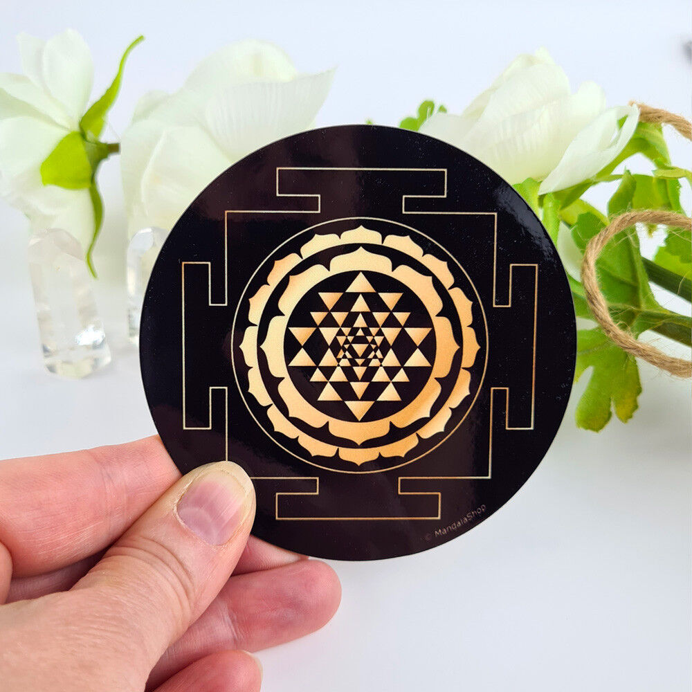 Disco Armonizzante Sri Yantra Nero