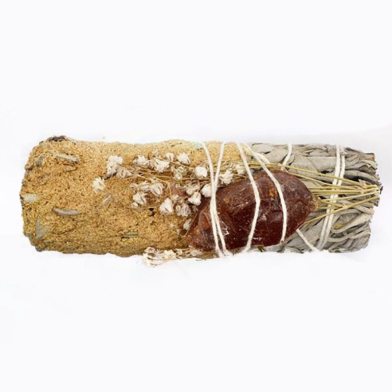 Smudge Stick Botanico 3-in-1 con Resina e Palo Santo