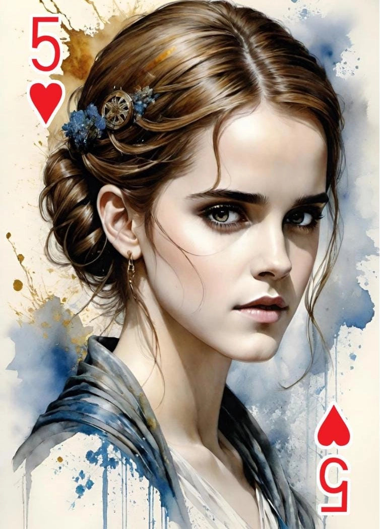 Set da collezione di 54 carte con Celebrità Leggendarie