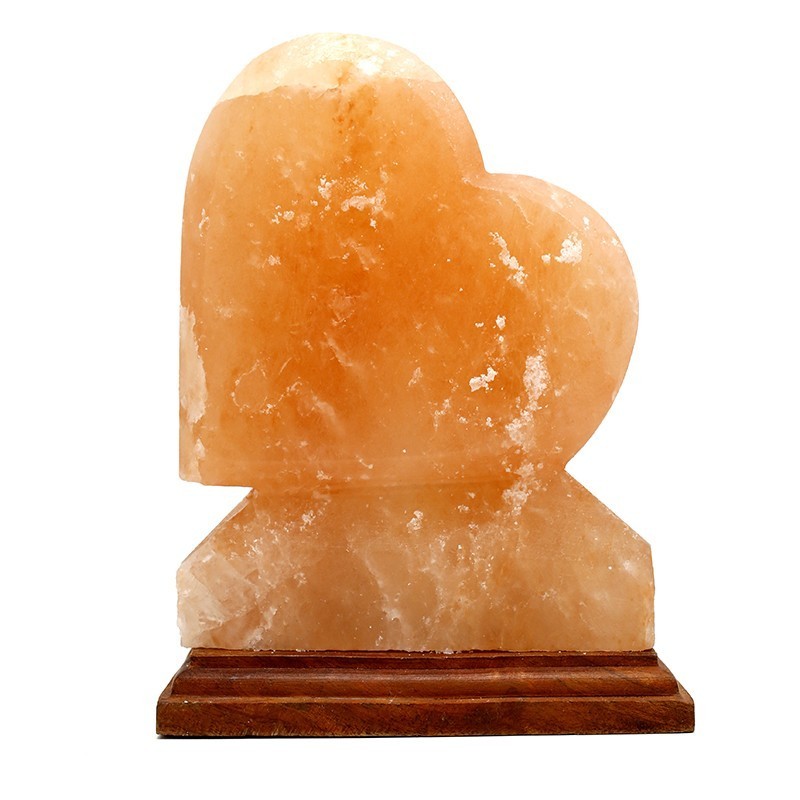 Lampada di sale dell'Himalaya a forma di Cuore