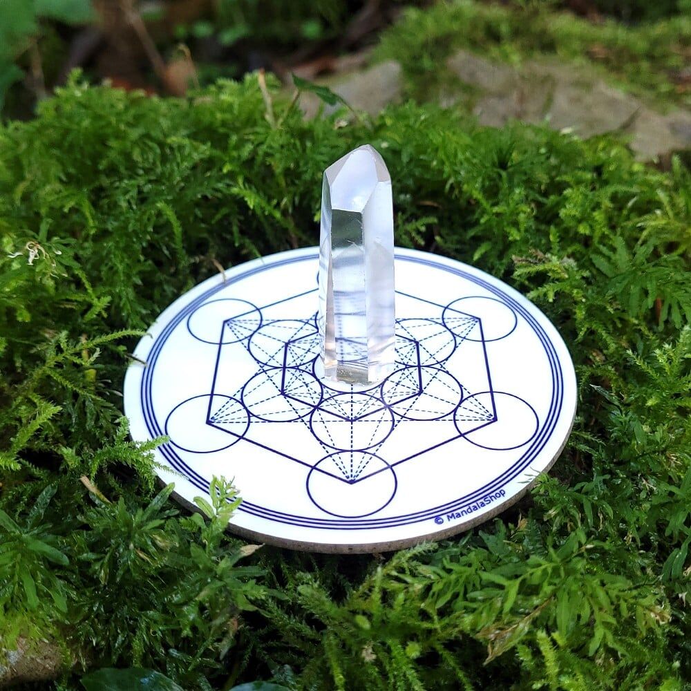 Disco Armonizzante Cubo di Metatron Bianco