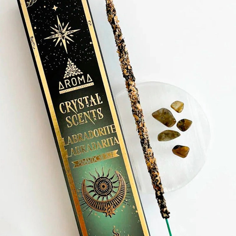 Kit Incenso & Cristalloterapia "Labradorite"