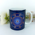 Tazza Sri Yantra Indaco