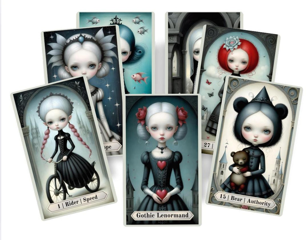 Carte Oracolo Lenormand Fantasy Oscuro