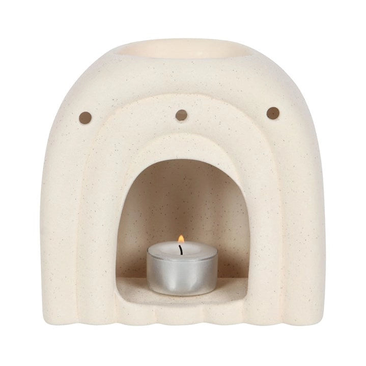 Bruciatore di olio Cream Speckle Arch