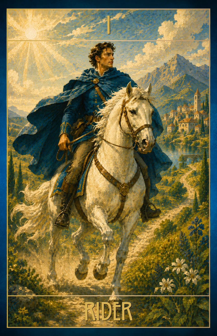 Carte oracolo Lenormand in stile Art Déco – 36 carte con guida tramite QR