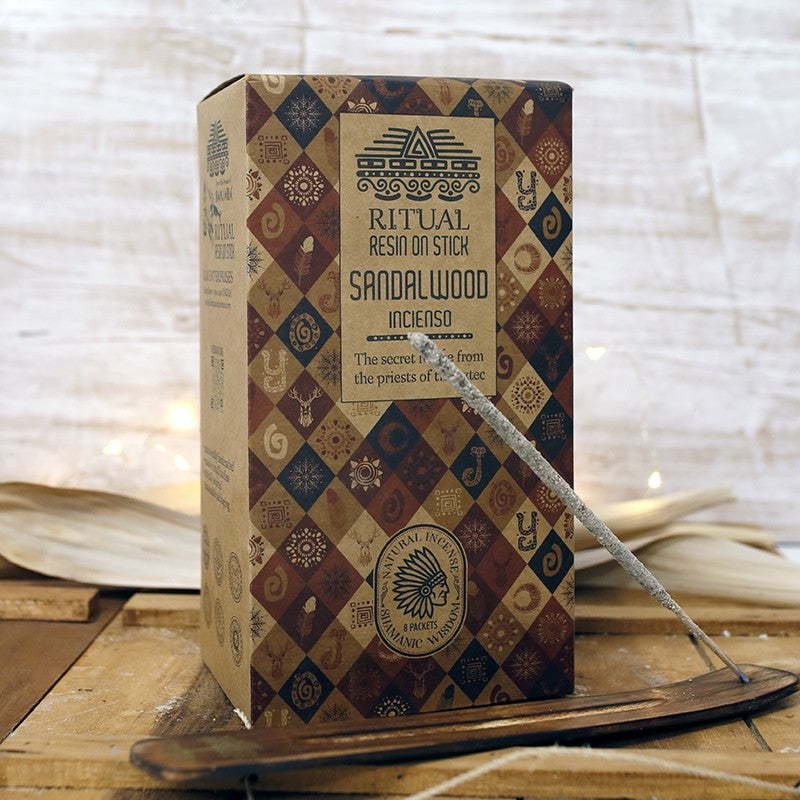 Incenso Rituale in Resina su Bastoncino Banjara – Sandalwood (Legno di Sandalo)
